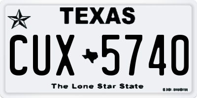 TX license plate CUX5740