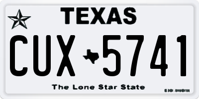 TX license plate CUX5741