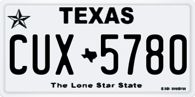 TX license plate CUX5780