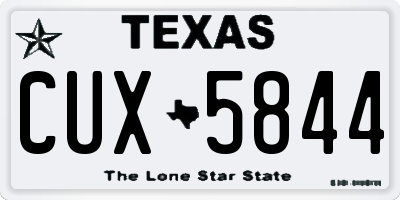 TX license plate CUX5844