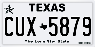 TX license plate CUX5879