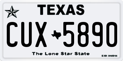 TX license plate CUX5890