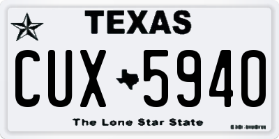 TX license plate CUX5940