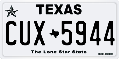 TX license plate CUX5944
