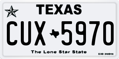 TX license plate CUX5970