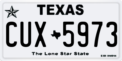 TX license plate CUX5973