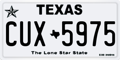 TX license plate CUX5975