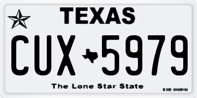 TX license plate CUX5979