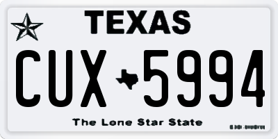 TX license plate CUX5994