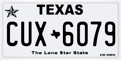 TX license plate CUX6079