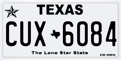 TX license plate CUX6084