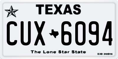 TX license plate CUX6094
