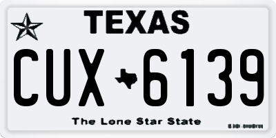TX license plate CUX6139