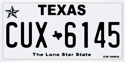 TX license plate CUX6145