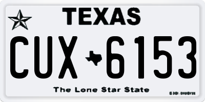 TX license plate CUX6153