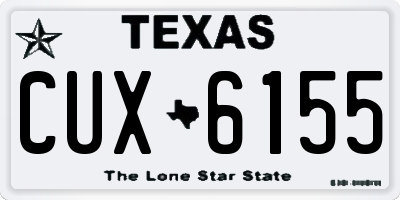 TX license plate CUX6155