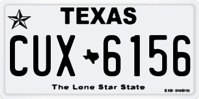 TX license plate CUX6156