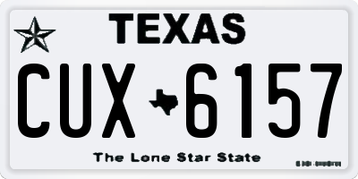 TX license plate CUX6157