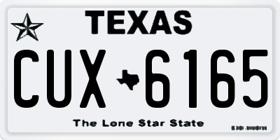 TX license plate CUX6165