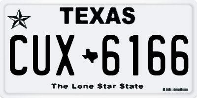 TX license plate CUX6166