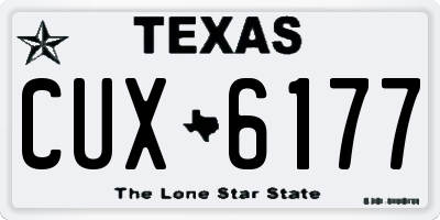 TX license plate CUX6177