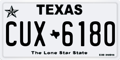 TX license plate CUX6180