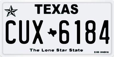 TX license plate CUX6184