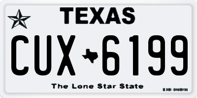 TX license plate CUX6199
