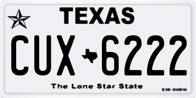 TX license plate CUX6222