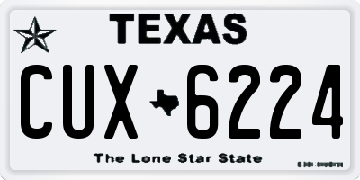 TX license plate CUX6224