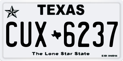 TX license plate CUX6237