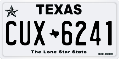 TX license plate CUX6241
