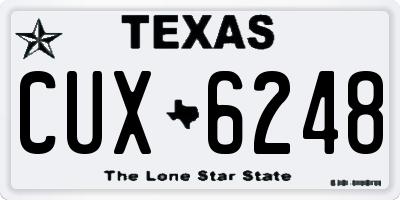 TX license plate CUX6248