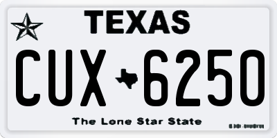 TX license plate CUX6250