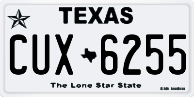 TX license plate CUX6255