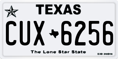 TX license plate CUX6256