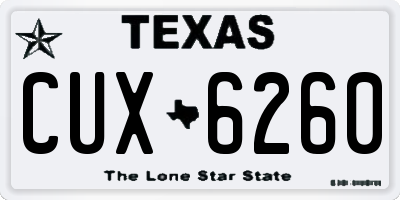 TX license plate CUX6260