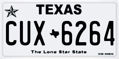 TX license plate CUX6264