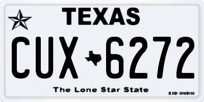 TX license plate CUX6272