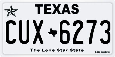 TX license plate CUX6273