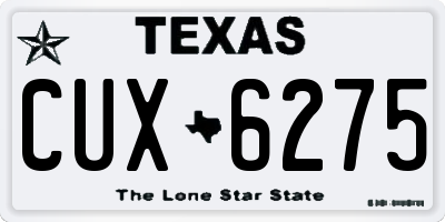 TX license plate CUX6275