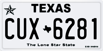 TX license plate CUX6281