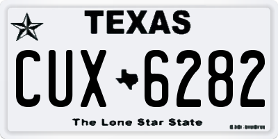 TX license plate CUX6282