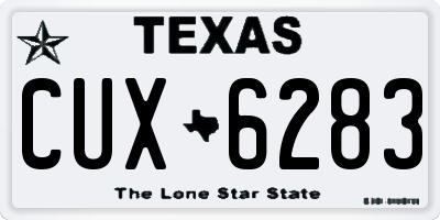 TX license plate CUX6283