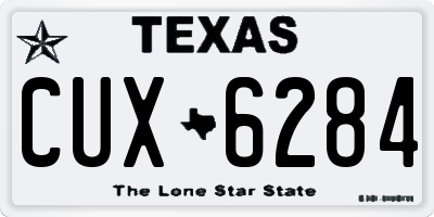 TX license plate CUX6284