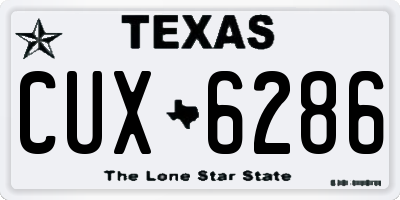 TX license plate CUX6286
