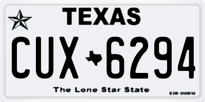 TX license plate CUX6294