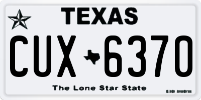 TX license plate CUX6370