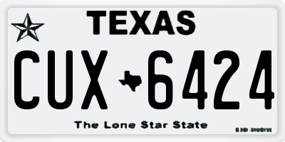 TX license plate CUX6424