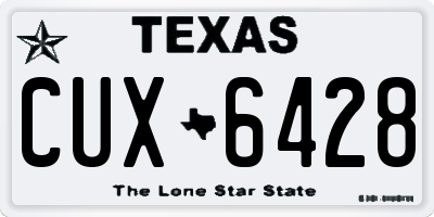 TX license plate CUX6428